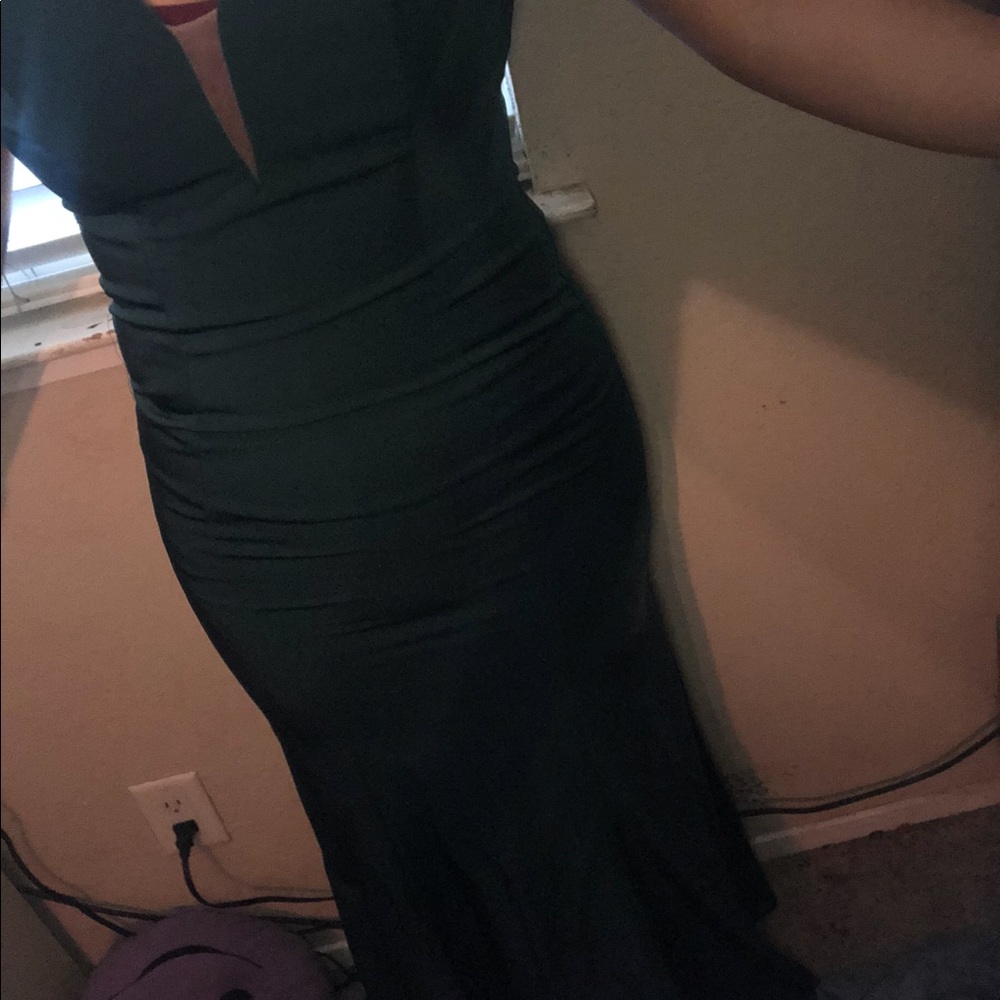 Beautiful hunter green dress, formal gown